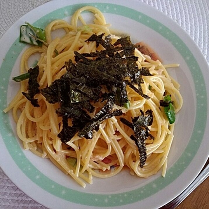 タルタルソース和えたらこパスタ